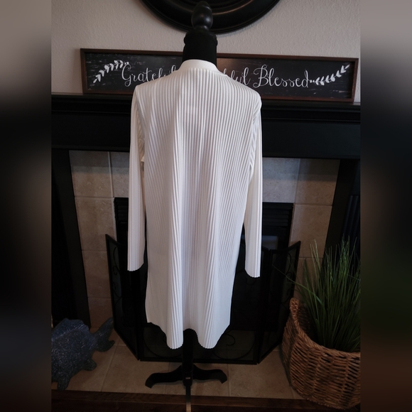 Marc New York White Ribbed Cardiganc - Picture 6 of 8